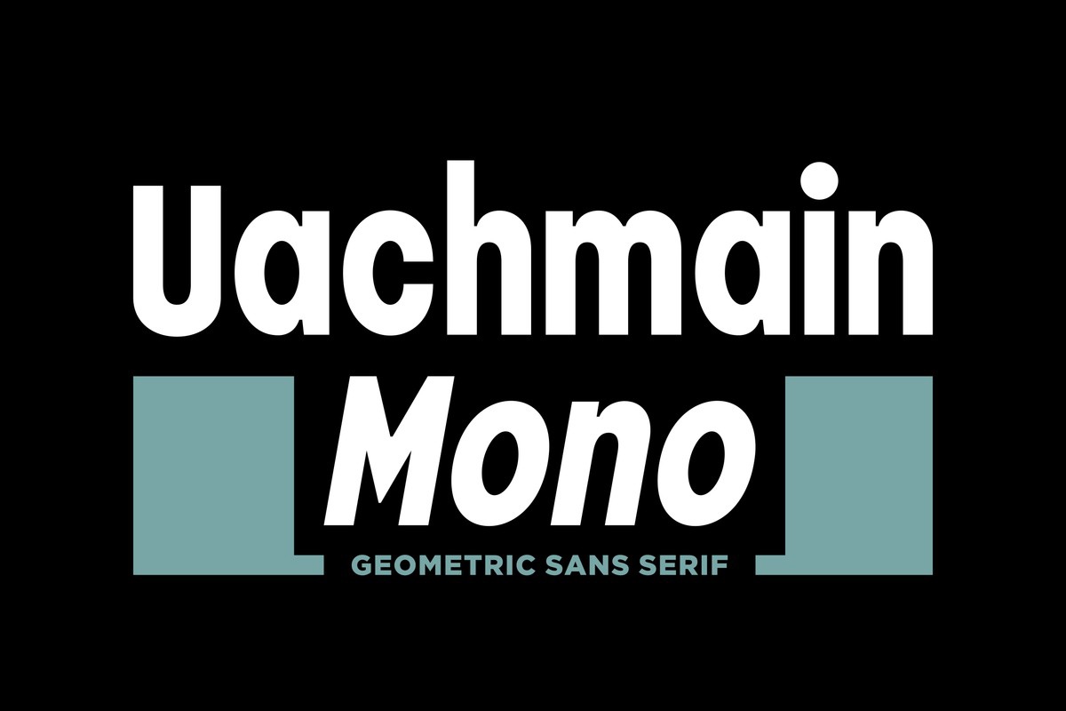 Uachmain Mono Regular Font preview