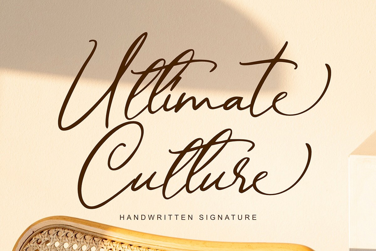 Ultimate Culture Font preview