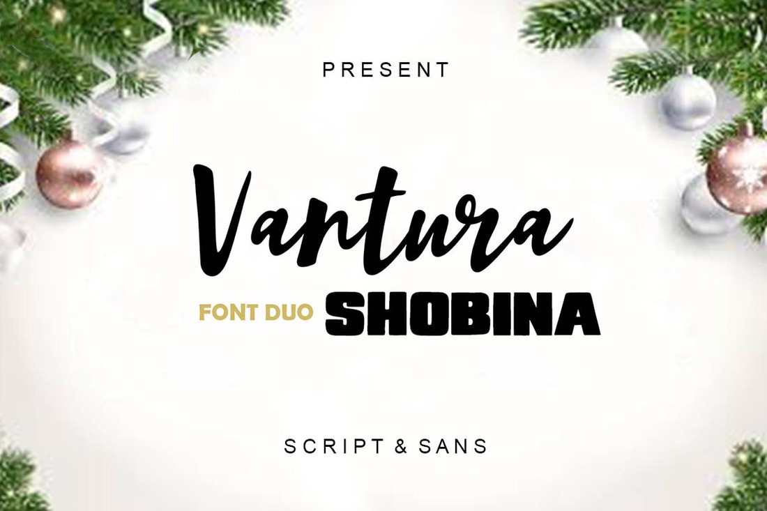 Vantura Shobina Font preview