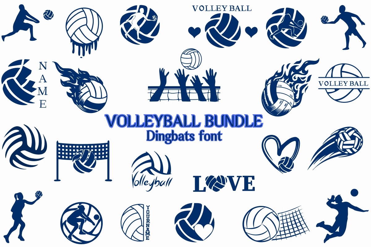 Volleyball Bundle Font preview