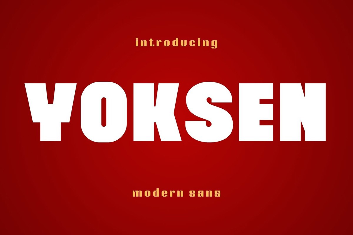 Yoksen Font preview