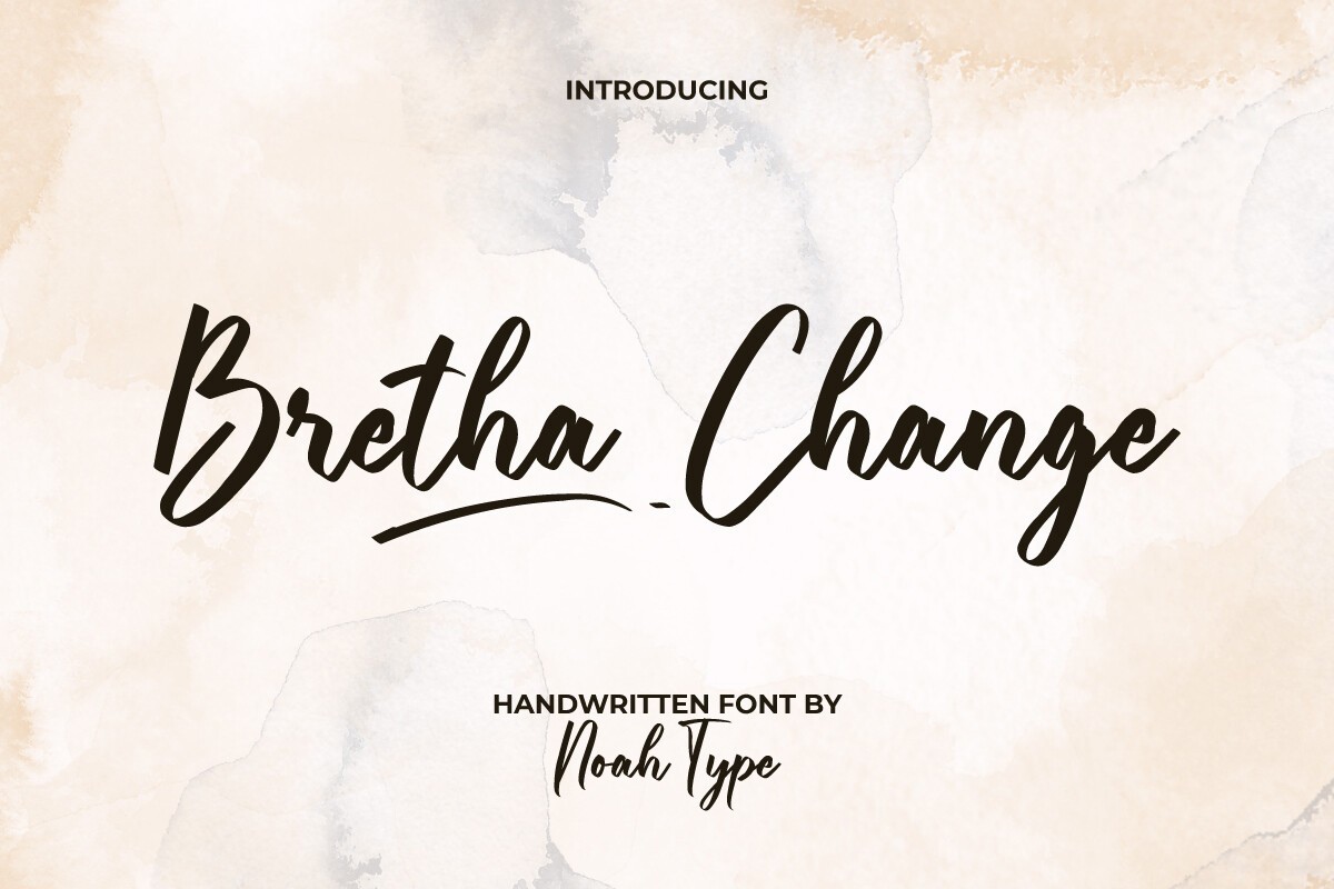 Bretha Change Regular Font preview