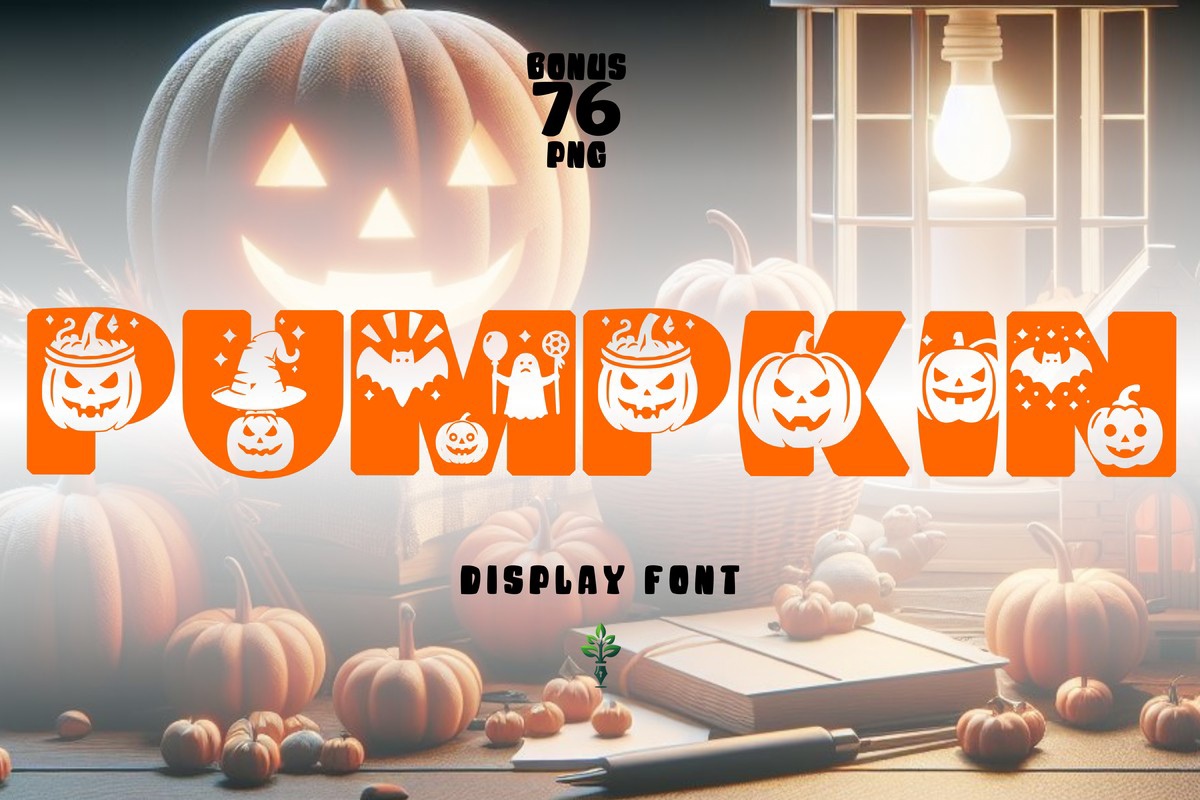 Pumpkin Font preview