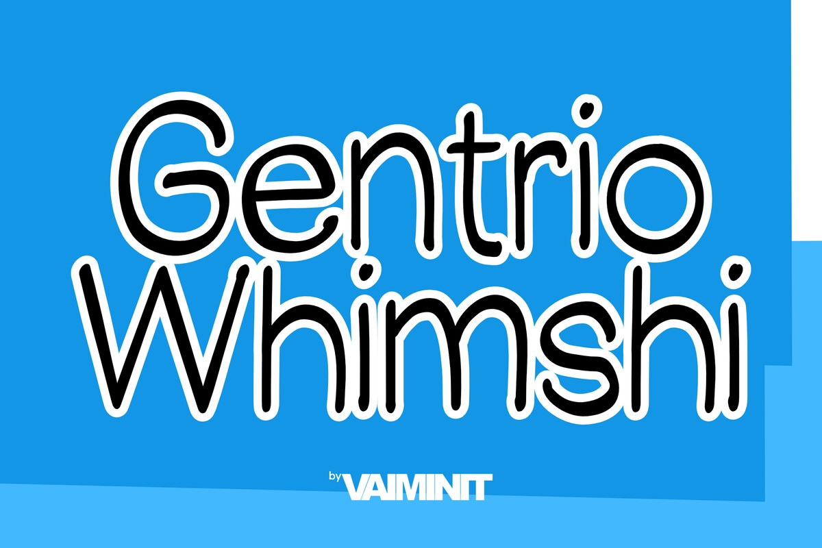 Gentrio Whimshi Font preview