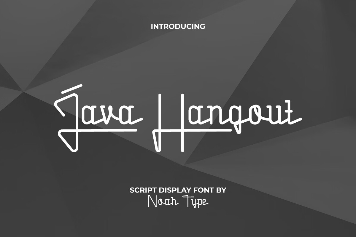 Java Hangout Regular Font preview