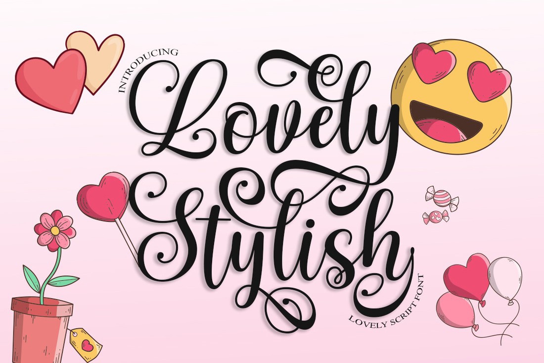 Lovely Stylish Font preview