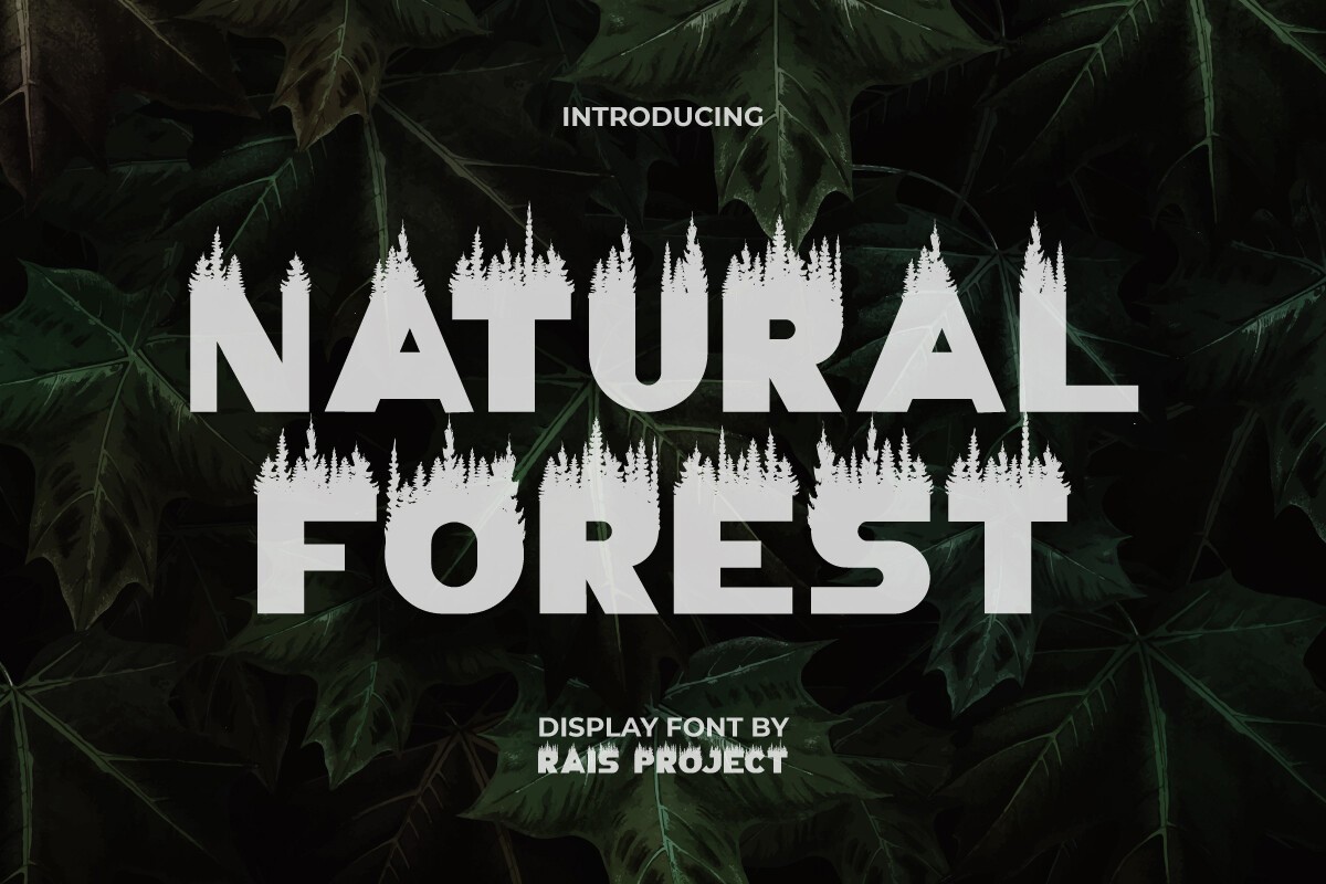 Natural Forest Font preview