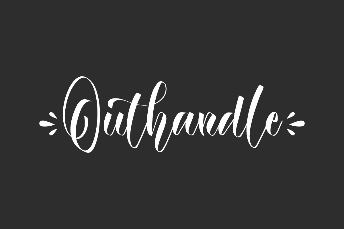 Outhandle Font preview