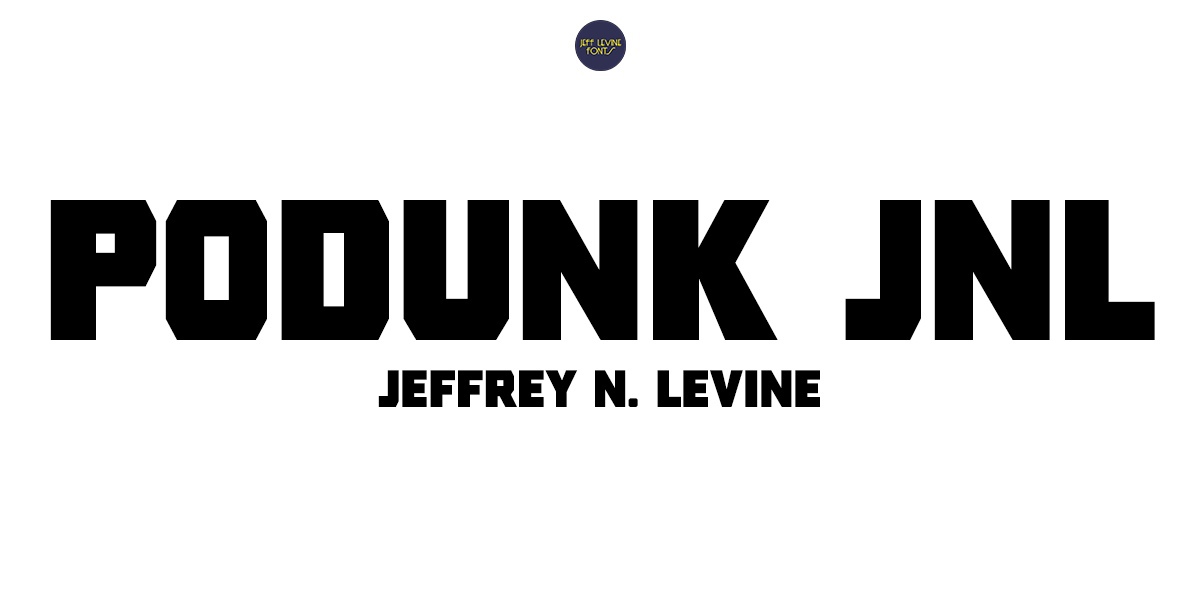 Podunk JNL Font preview