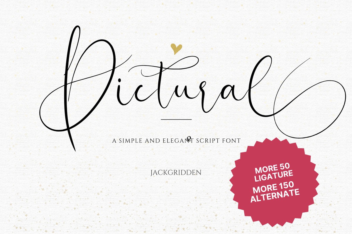 Pictural Font preview