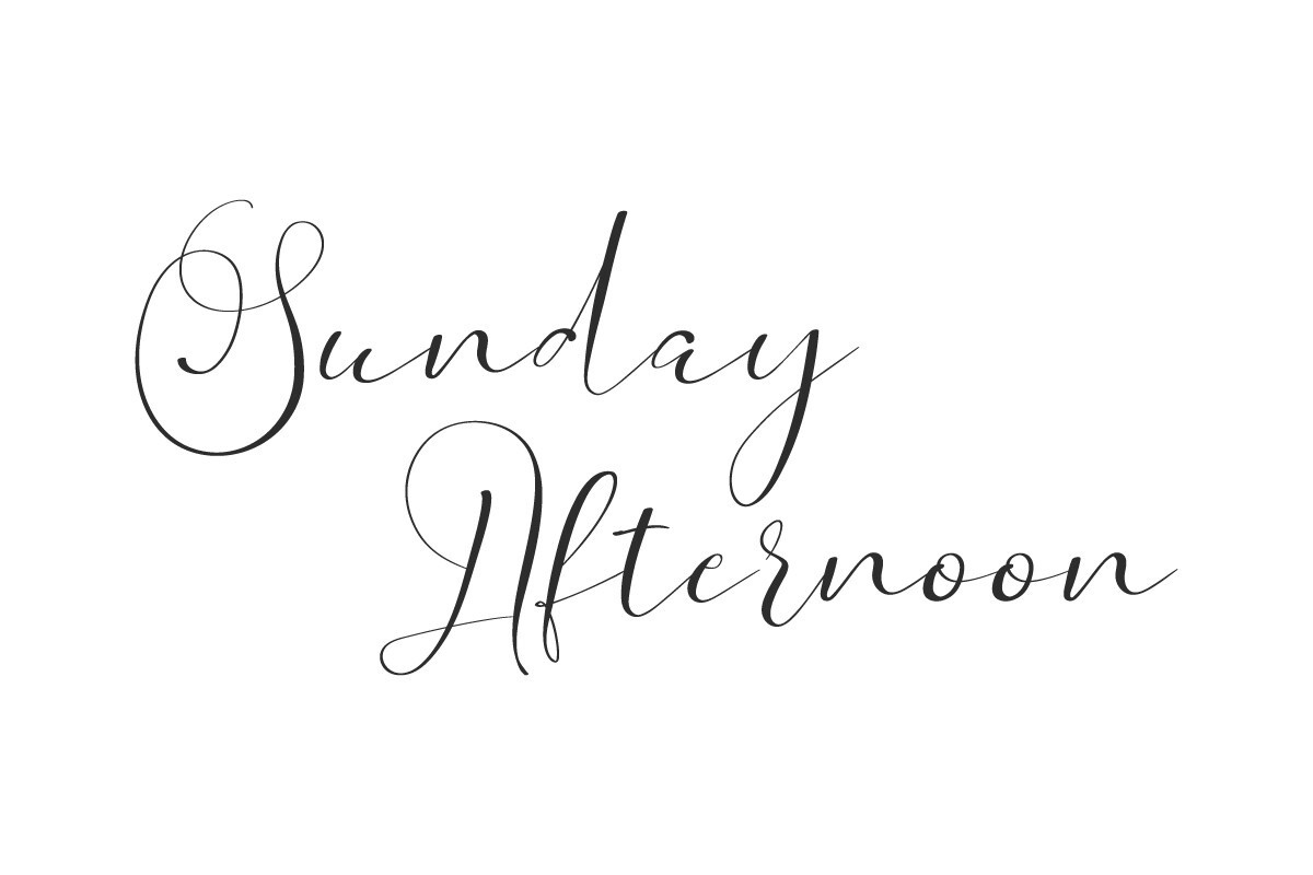 Sunday Afternoon Font preview