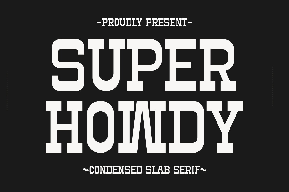 Super Howdy Font preview