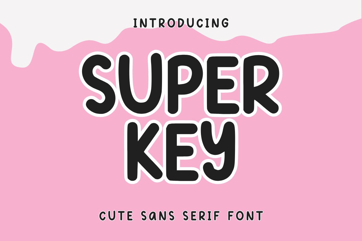 Super Key Font preview