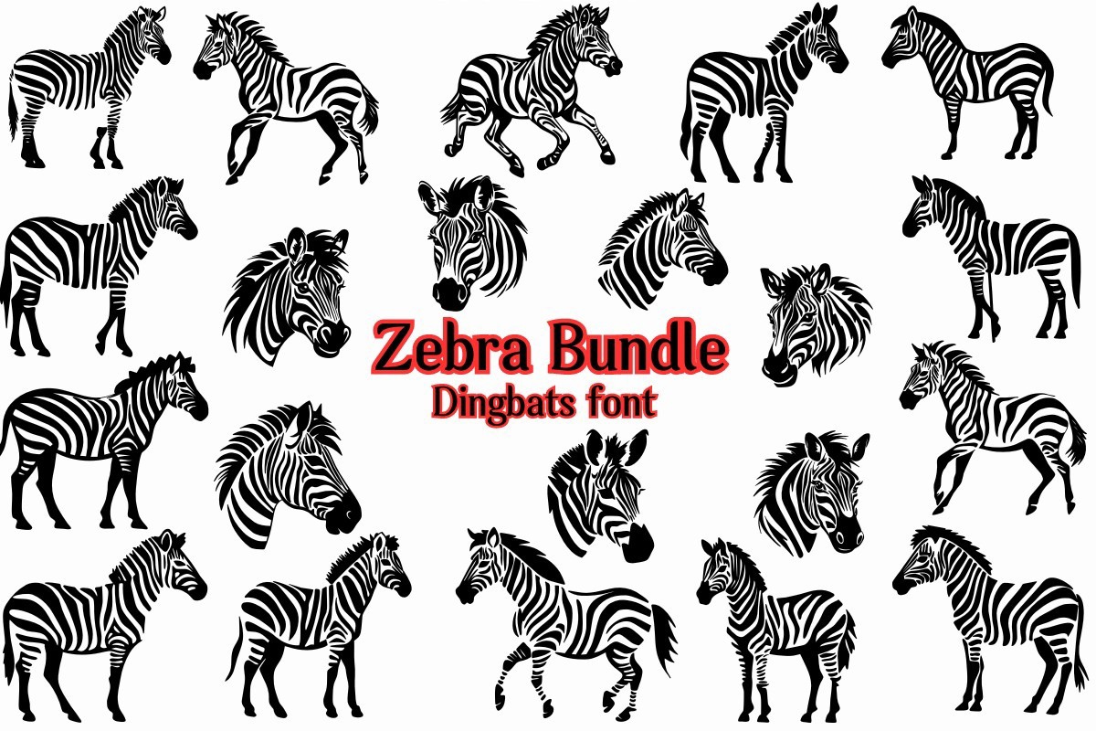 Zebra Bundle Font preview