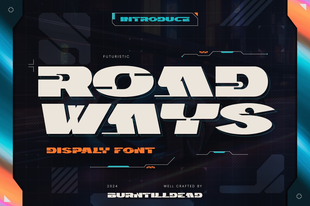 Roadways Font preview