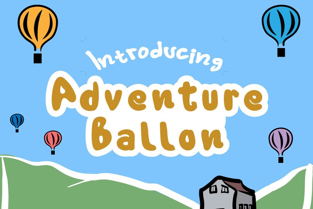 Adventure Ballon Font preview