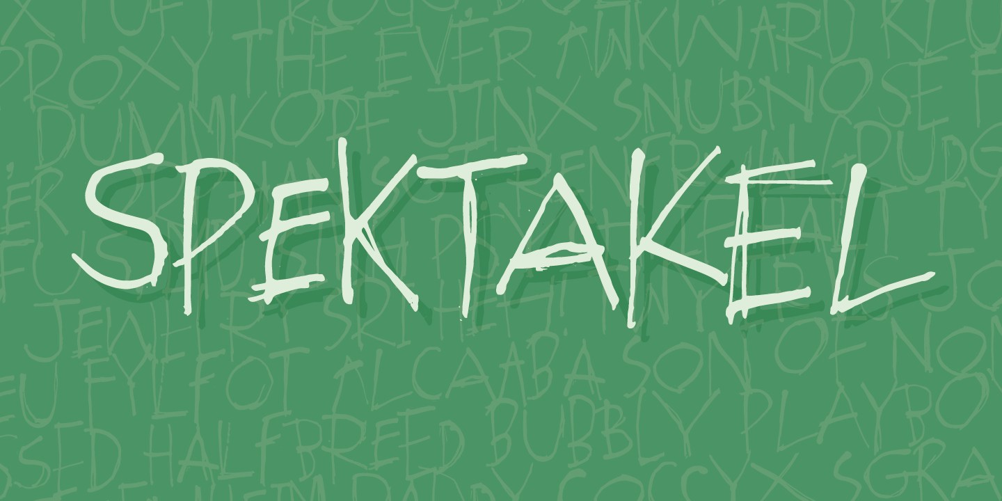 Spektakel Font preview