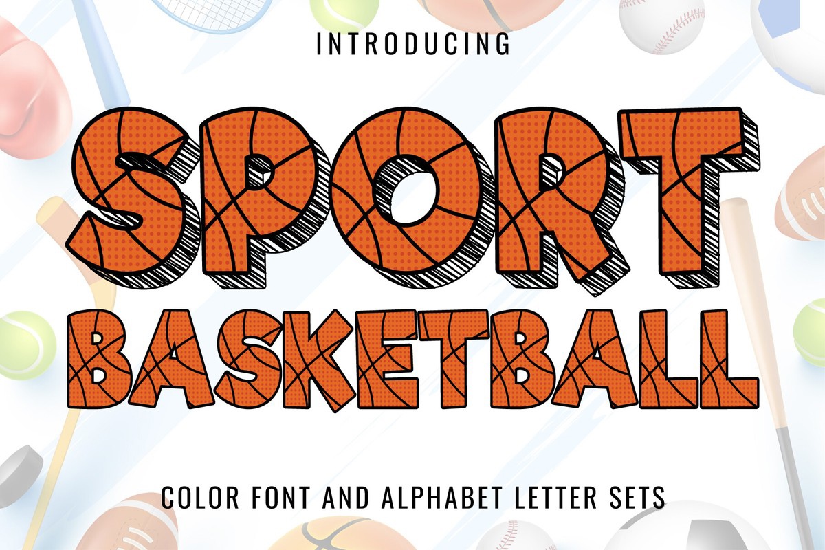 Sport Basketball Font preview