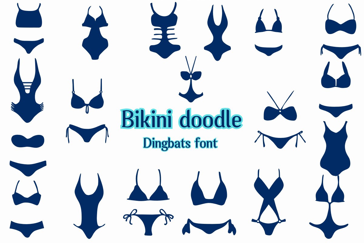 Bikini Doodle Font preview