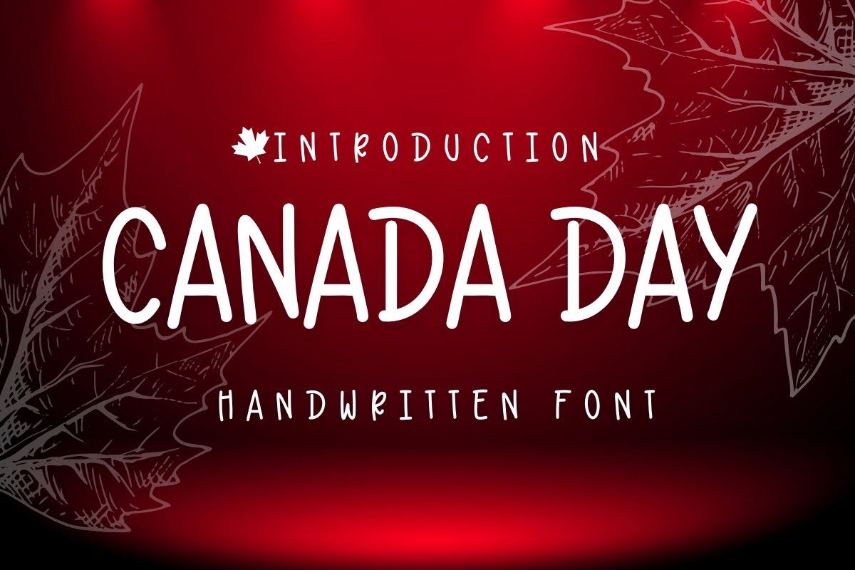 Canada Day Font preview