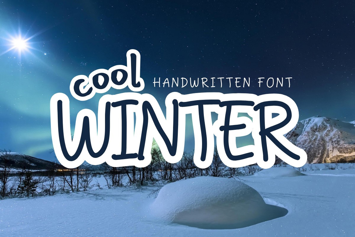 Cool Winter Font preview