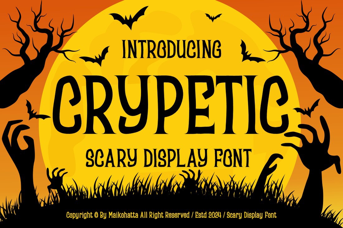 Crypetic Font preview