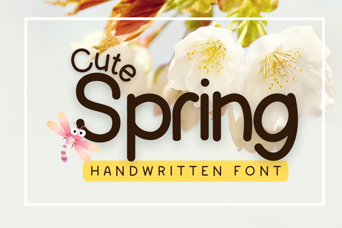 Cute Spring Font preview