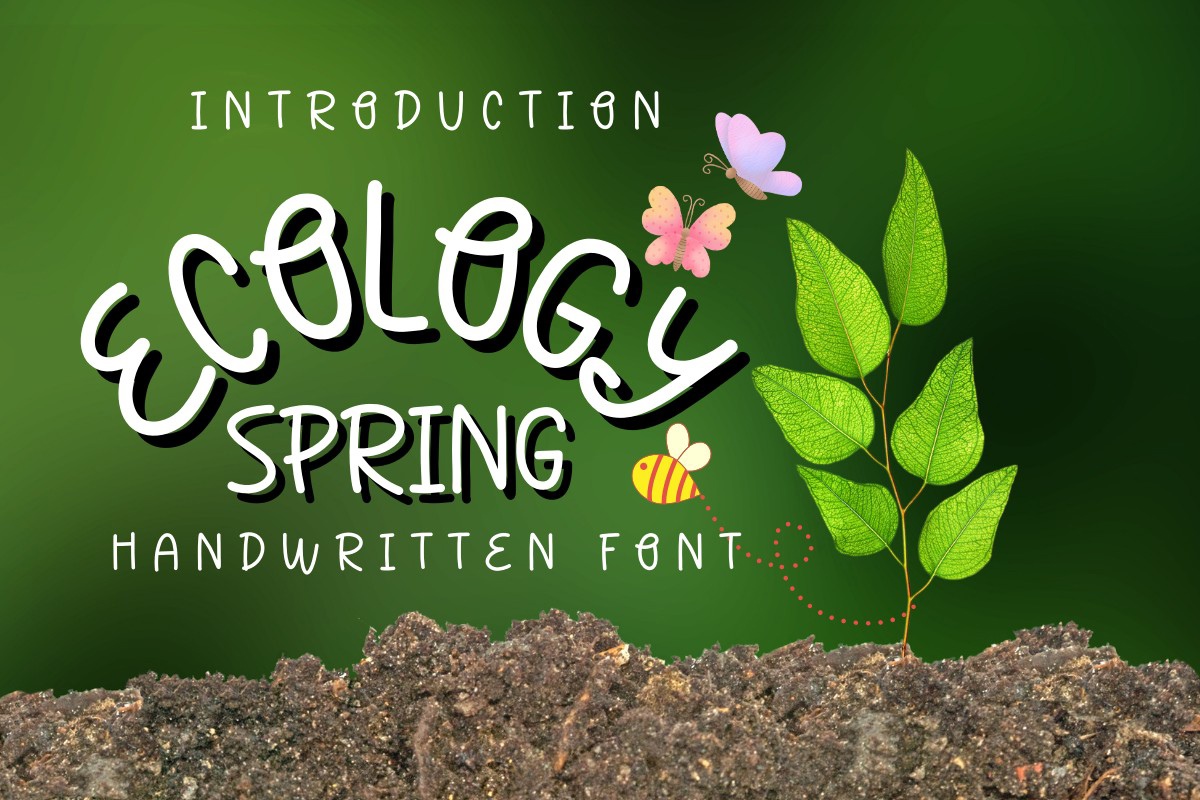 Ecology Spring Font preview