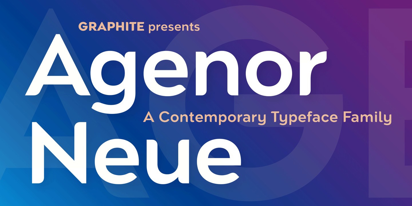 Agenor Neue Font preview