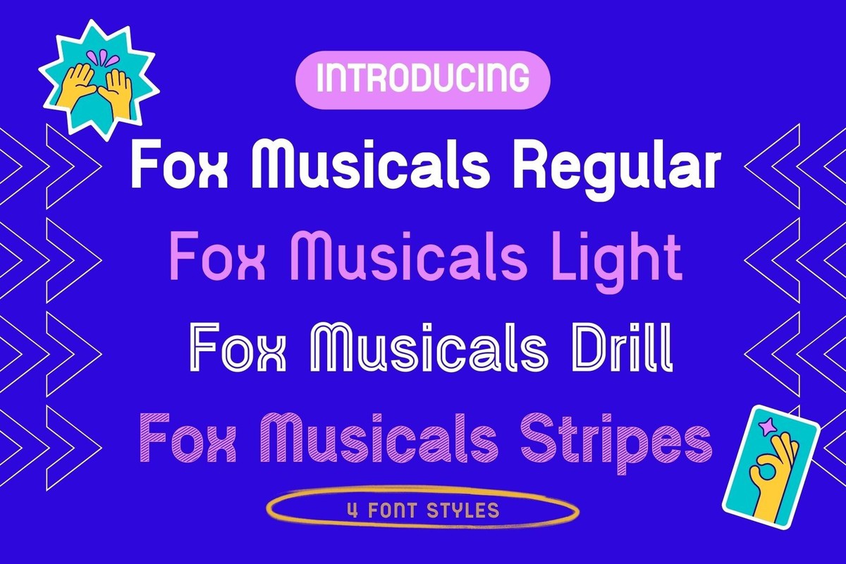 Fox Musicals Font preview