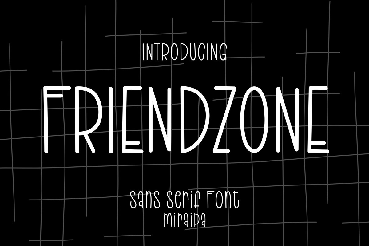 Friendzone Font preview