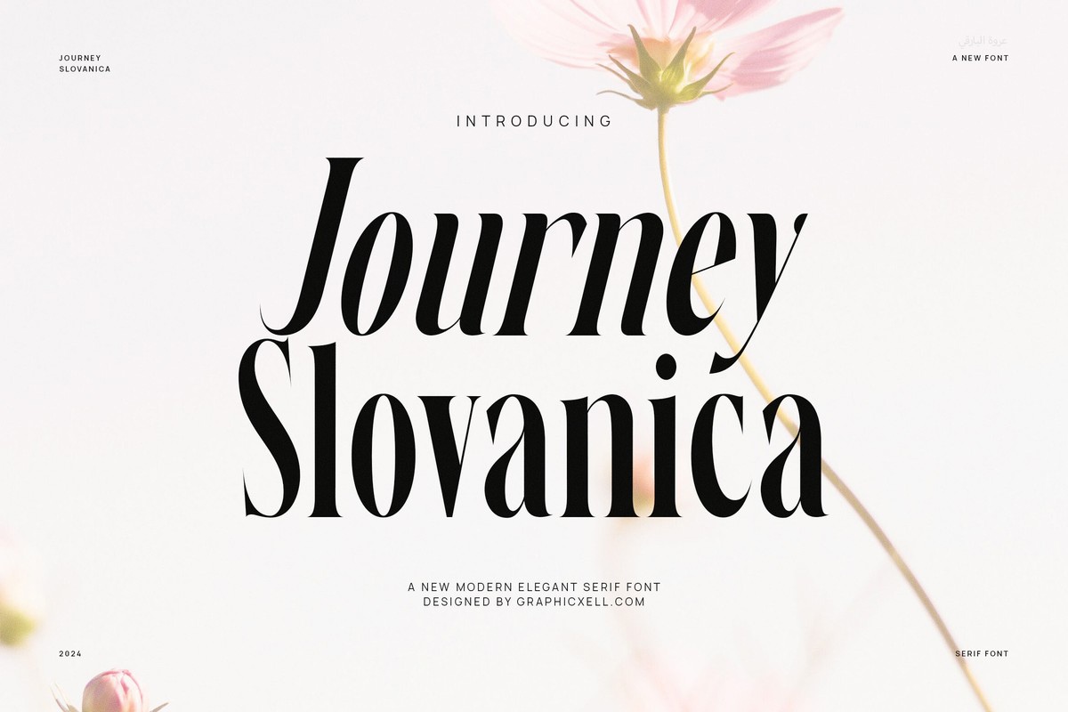 Journey Slovanika Font preview