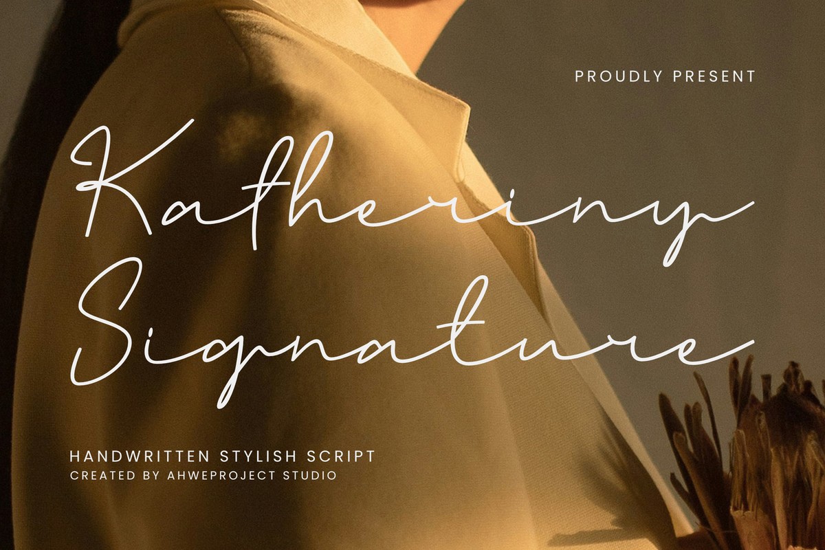 Katheriny Signature Font preview