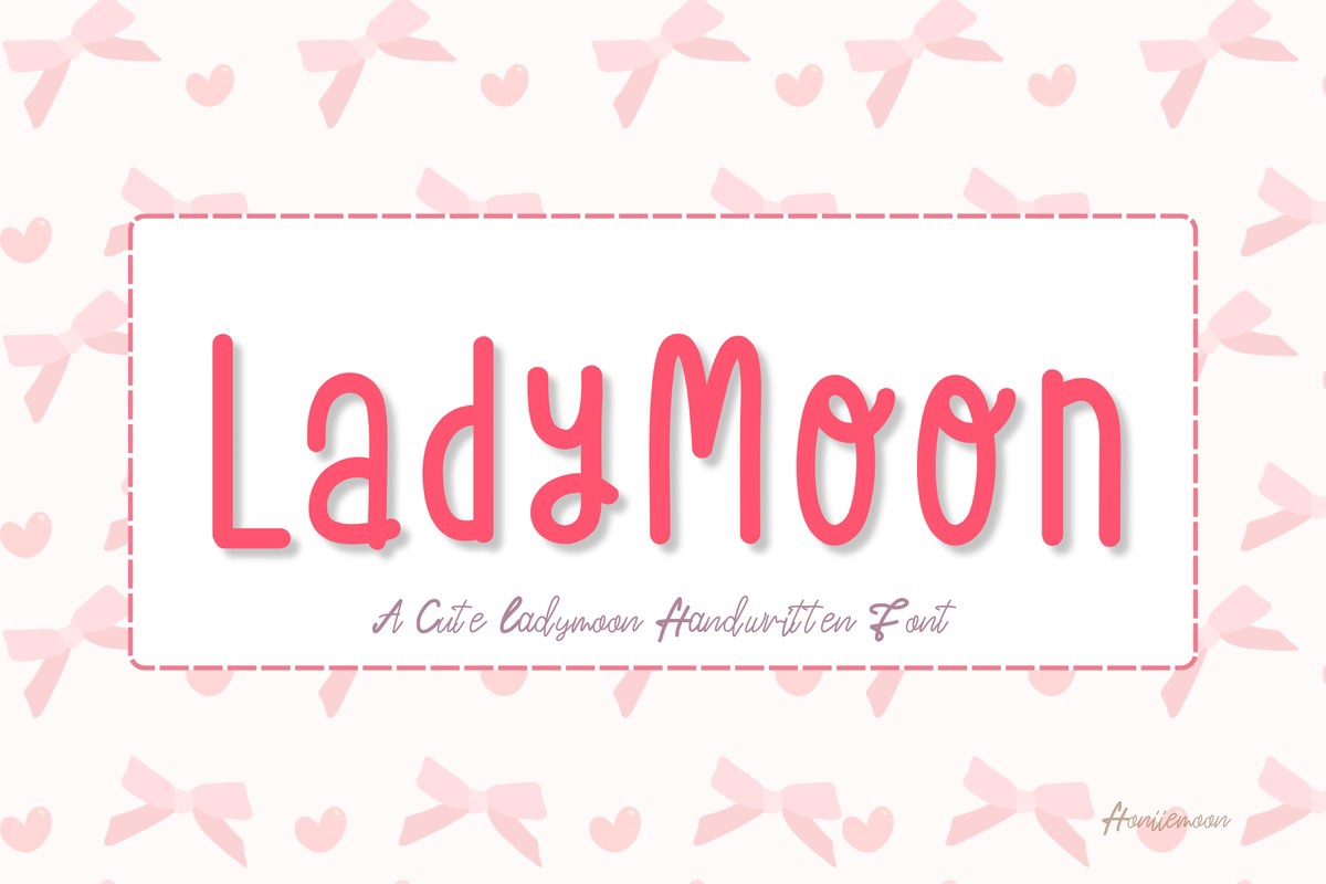 Ladymoon Font preview