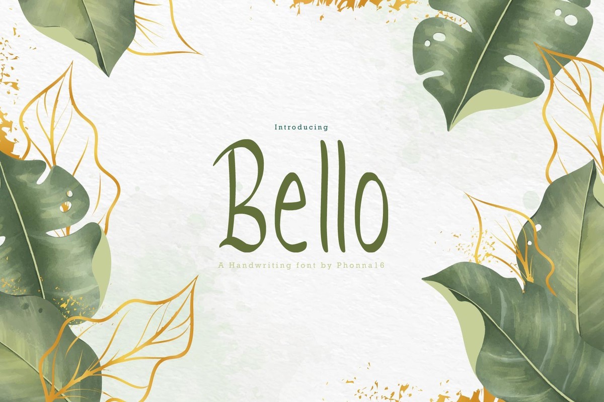 Bello Font preview