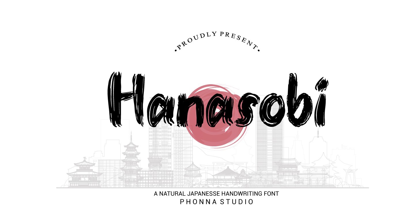 Hanasobi Font preview