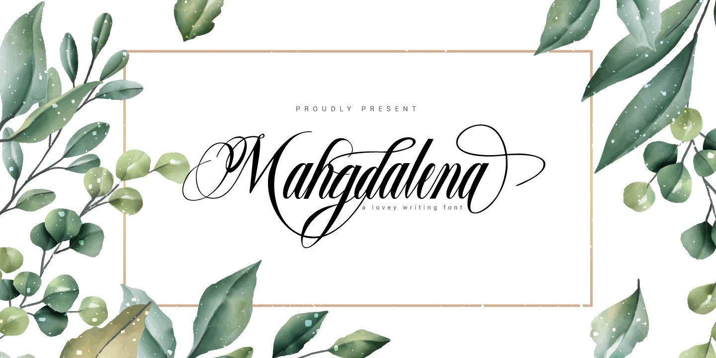 Mahgdalena Regular Font preview