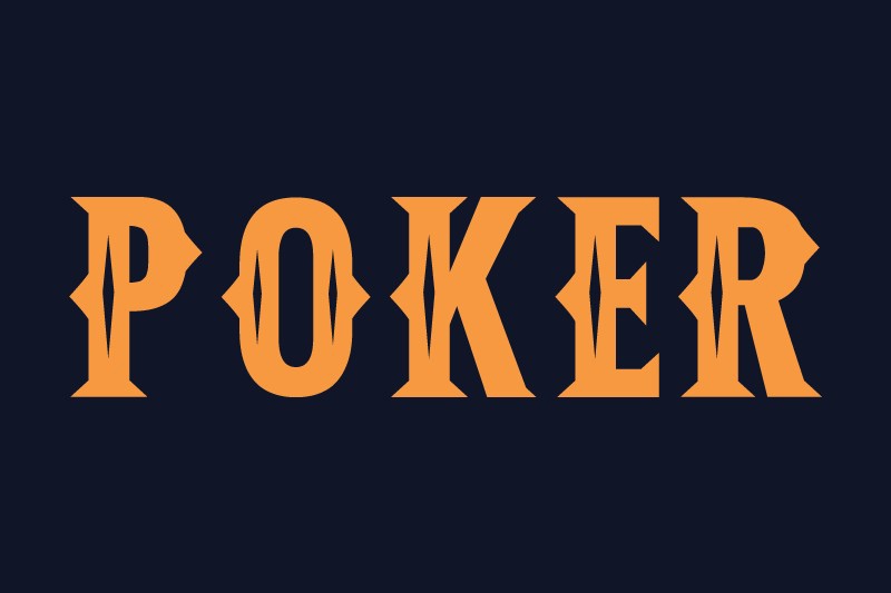 Poker Font preview