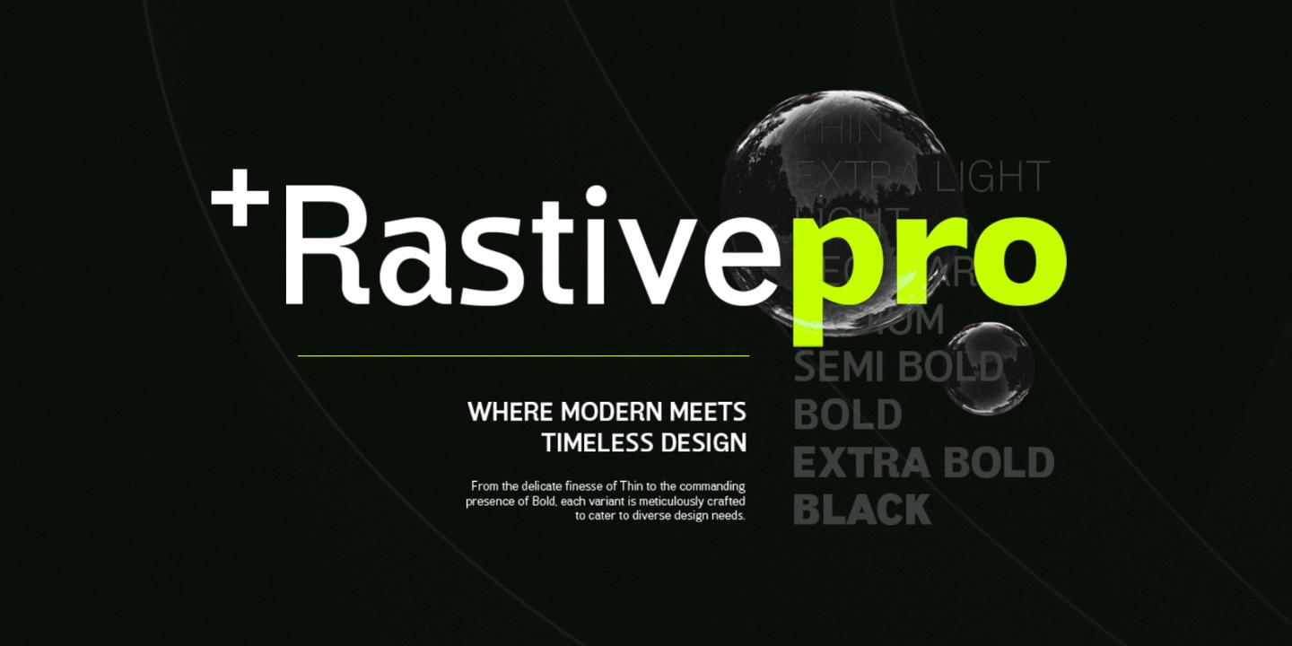 Rastive Font preview