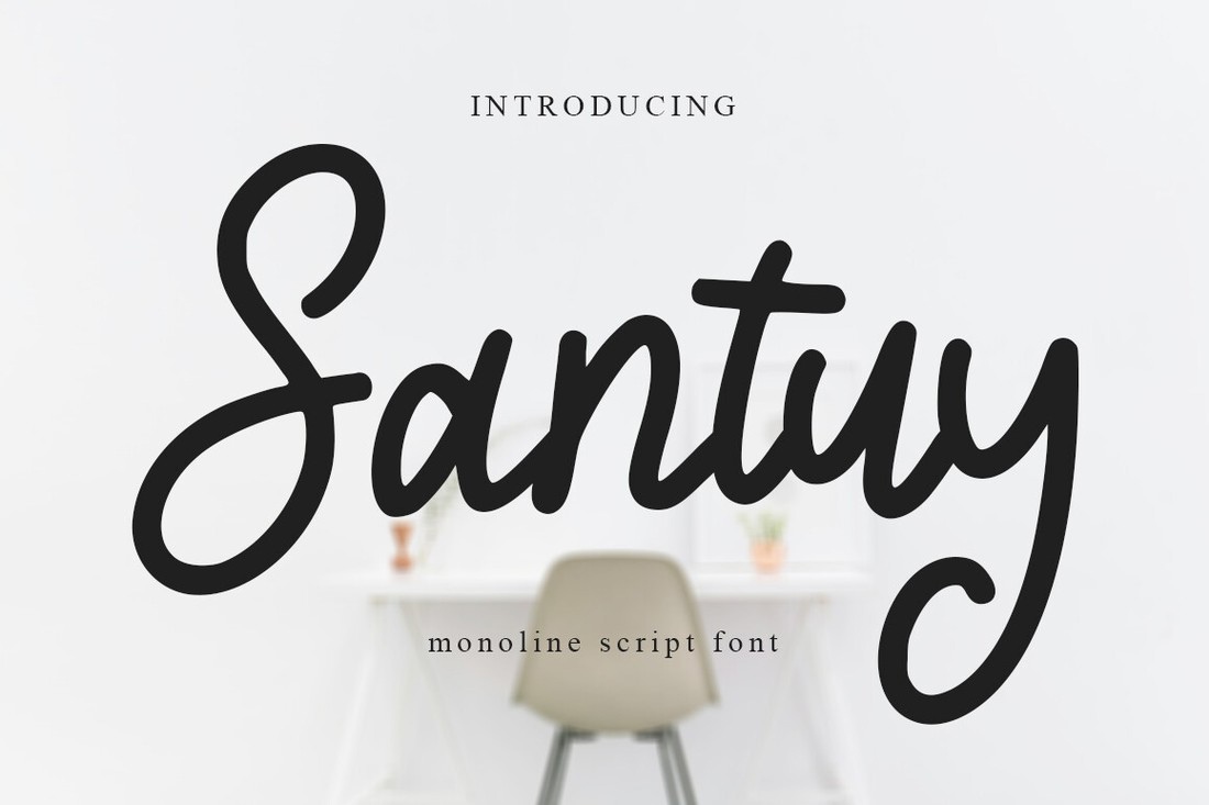 Santuy Font preview