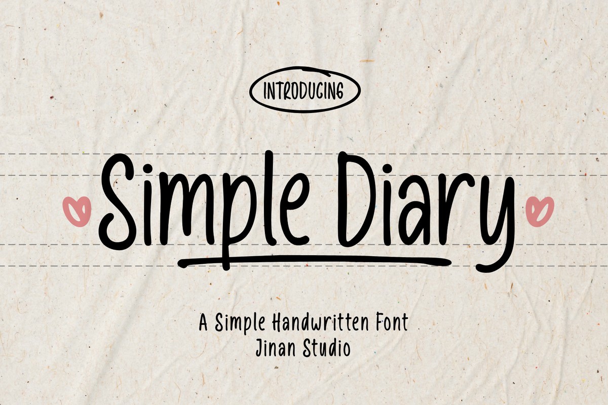 Simple Diary Font preview