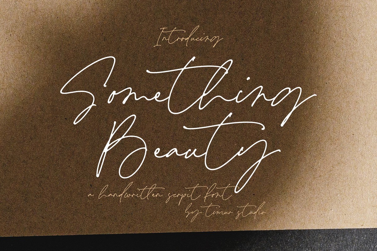 Something Beauty Font preview