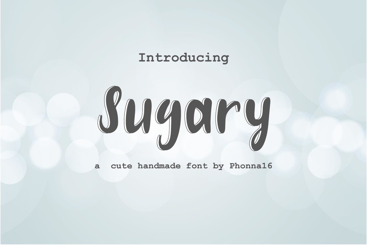 Sugary Font preview