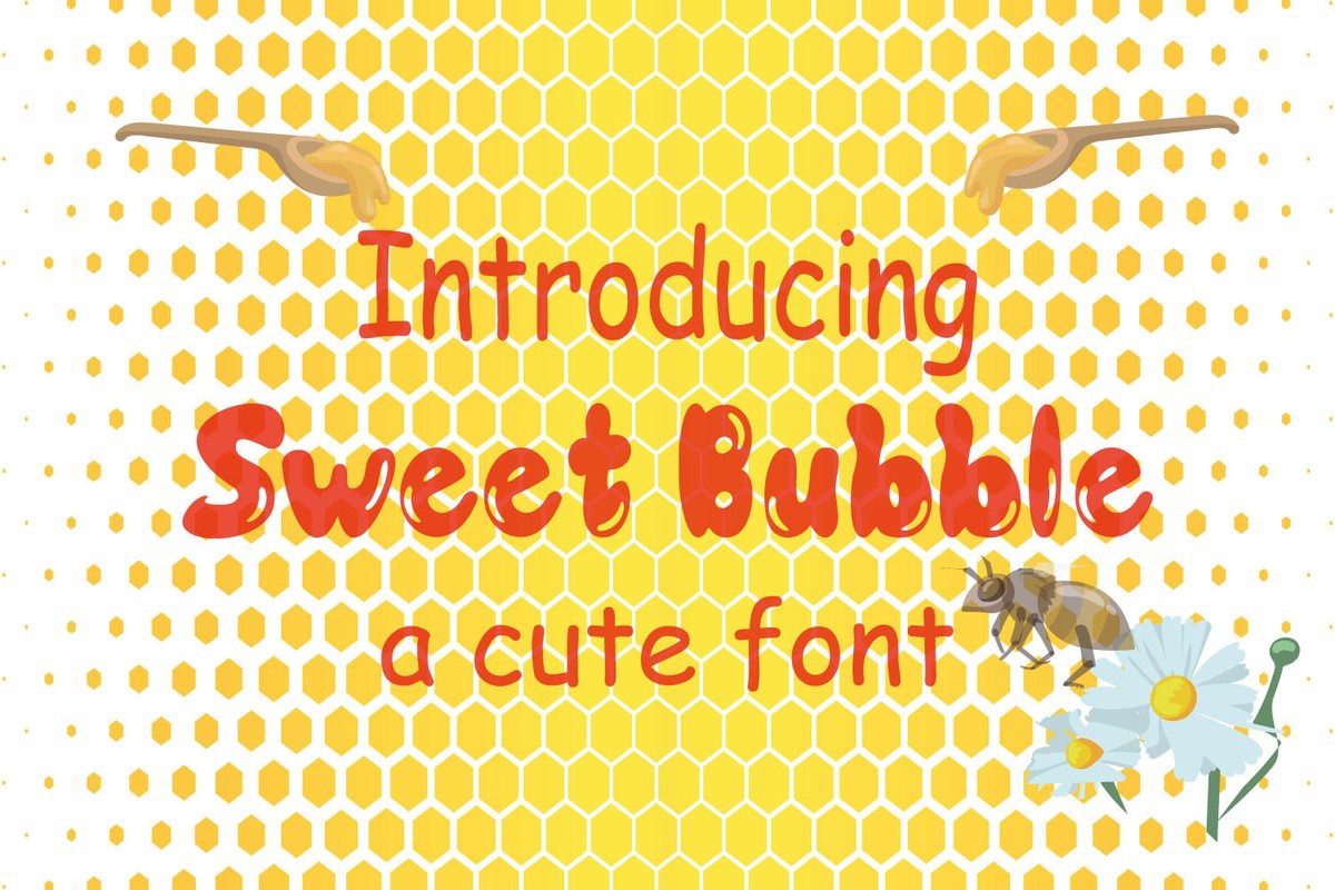 Sweet Bubble Font preview