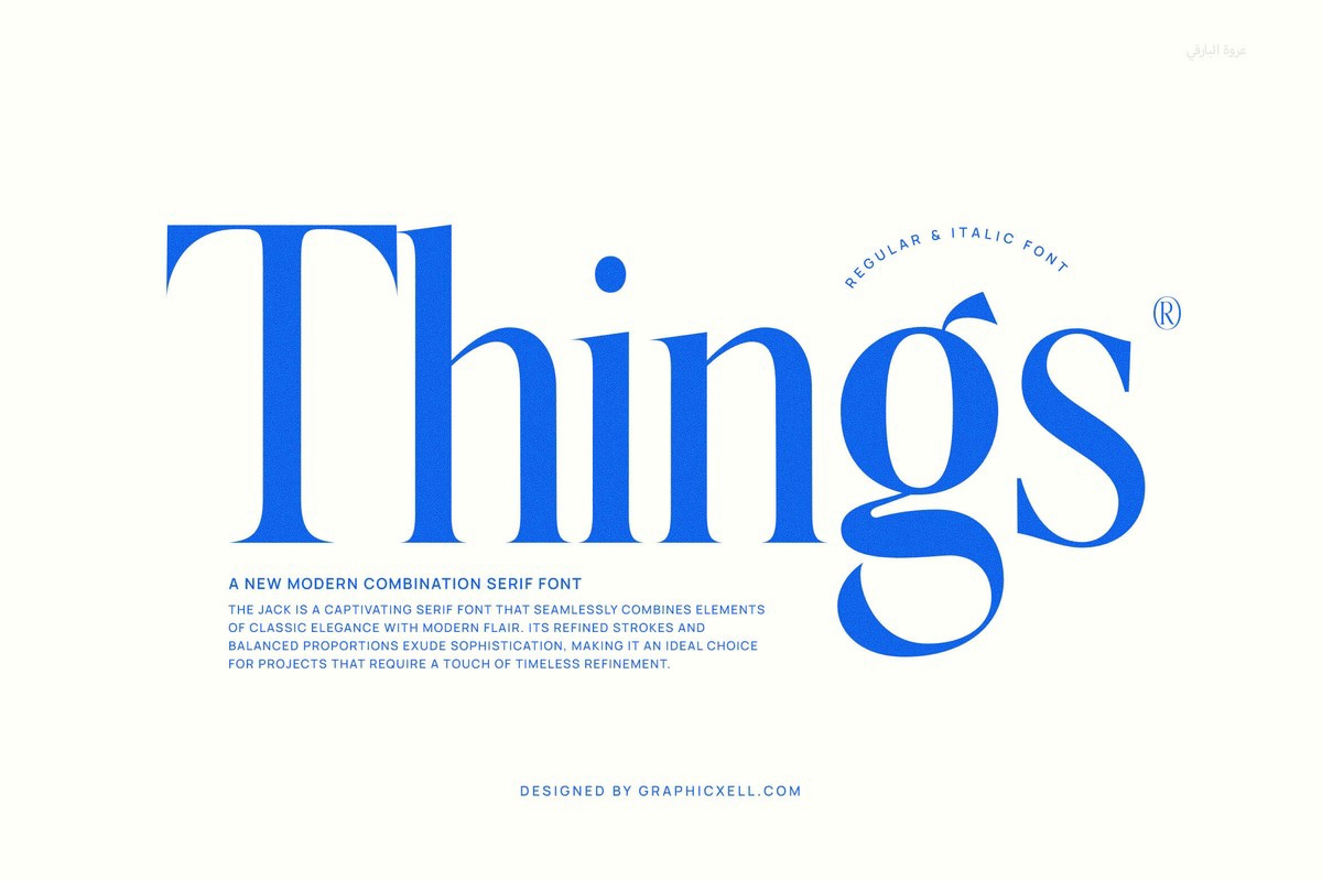 Things Font preview