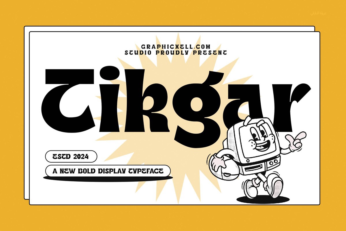 Tikgar Font preview