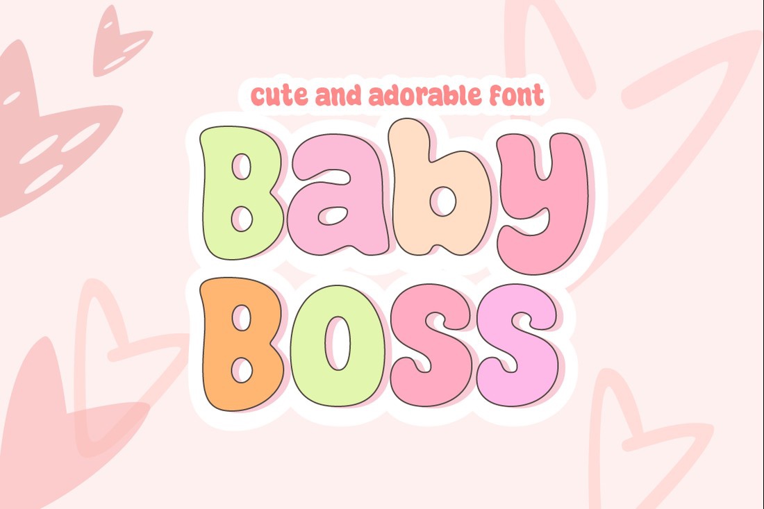 Baby Boss Font preview