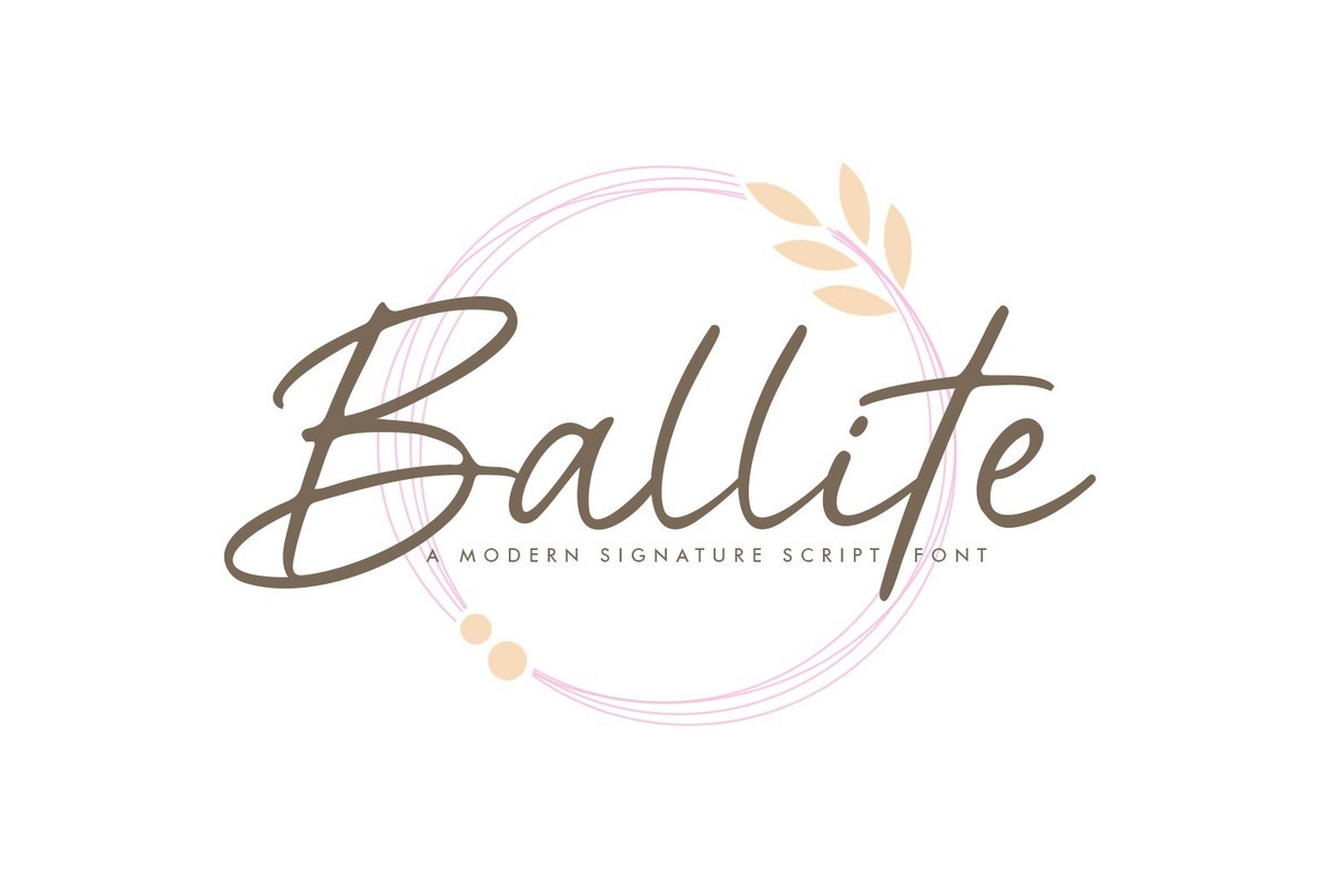 Ballite Font preview