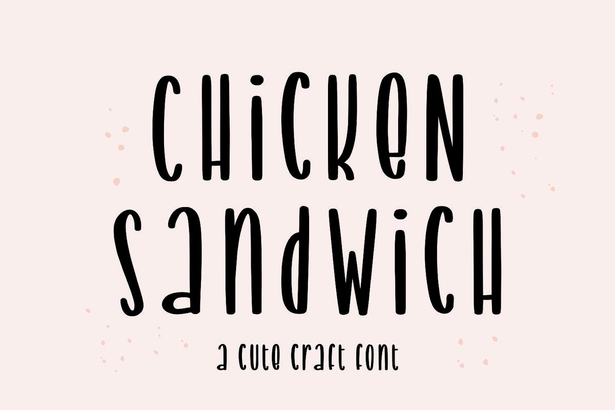 Chicken Sandwich Font preview