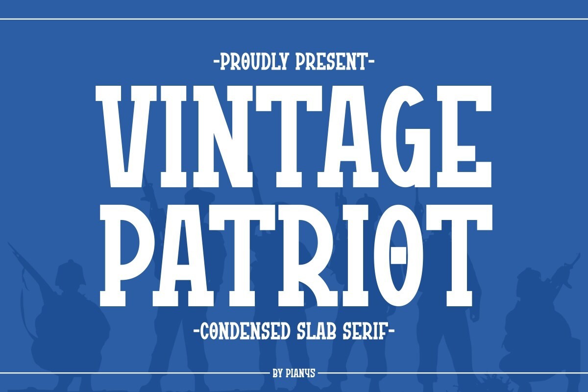 Vintage Patriot Font preview